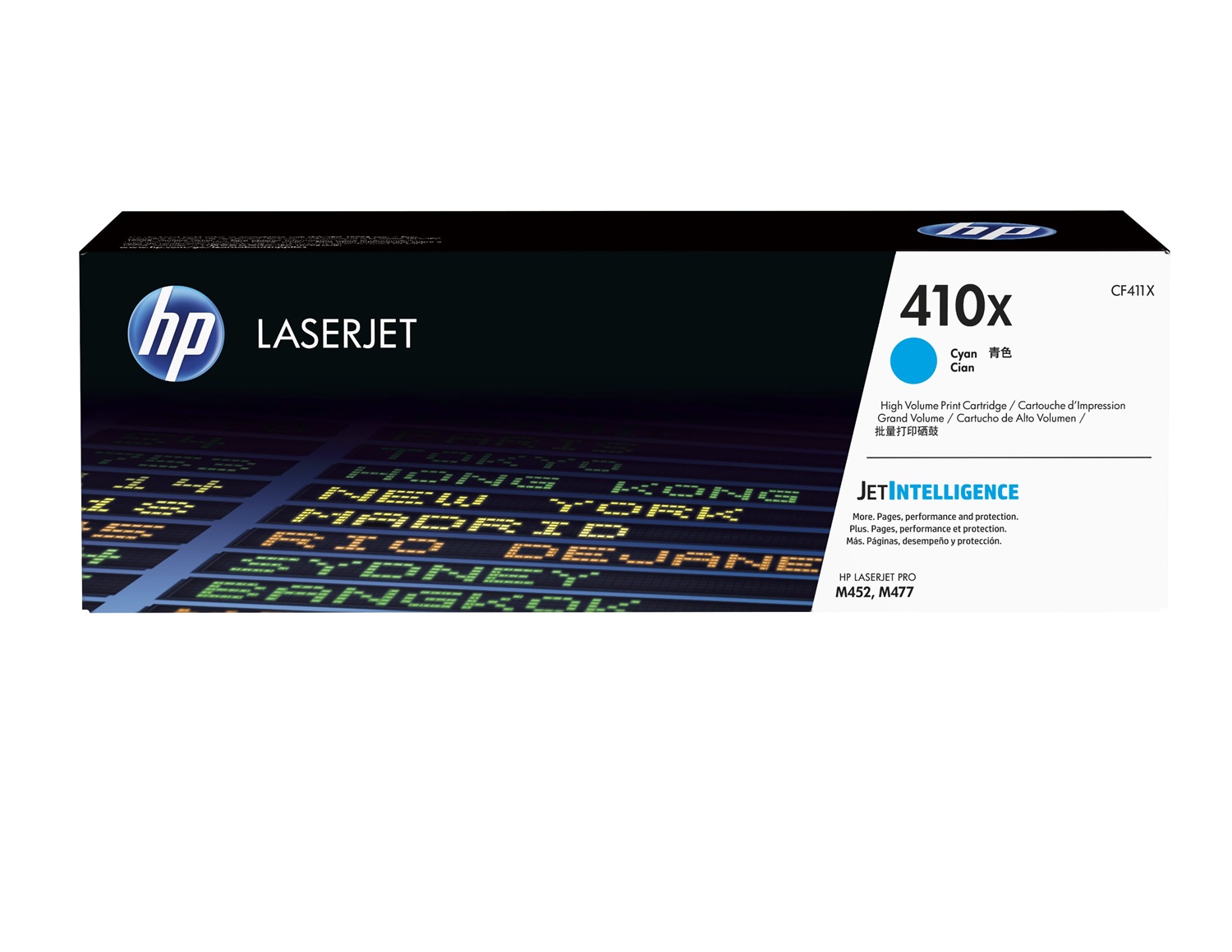 HP Toner originale ciano CF411X 410X - Alta capacità fino a 5000 pagine per Color LaserJet Pro