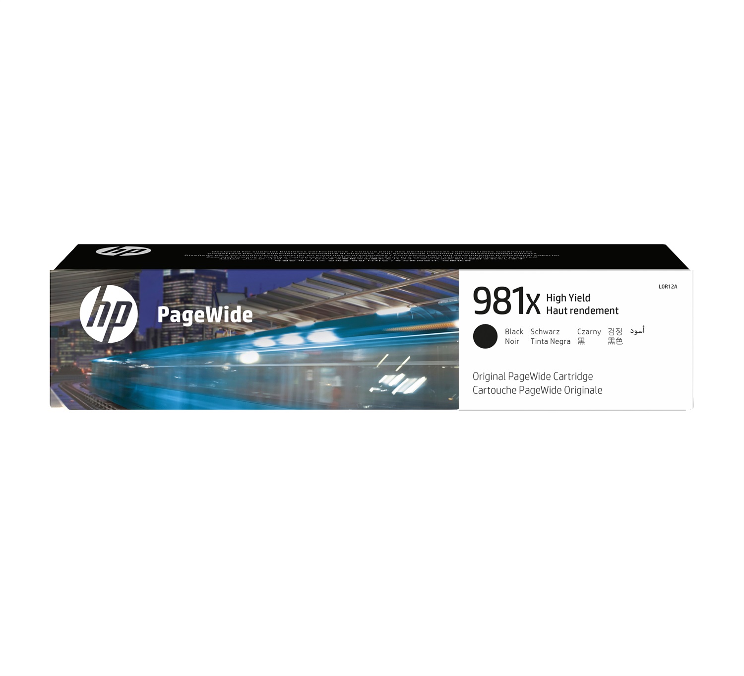 HP Cartuccia d'inchiostro originale ad alta capacità L0R12A 981X Nero - ~11.000 pagine, Inchiostro a base di pigmento, Compatibile con PageWide