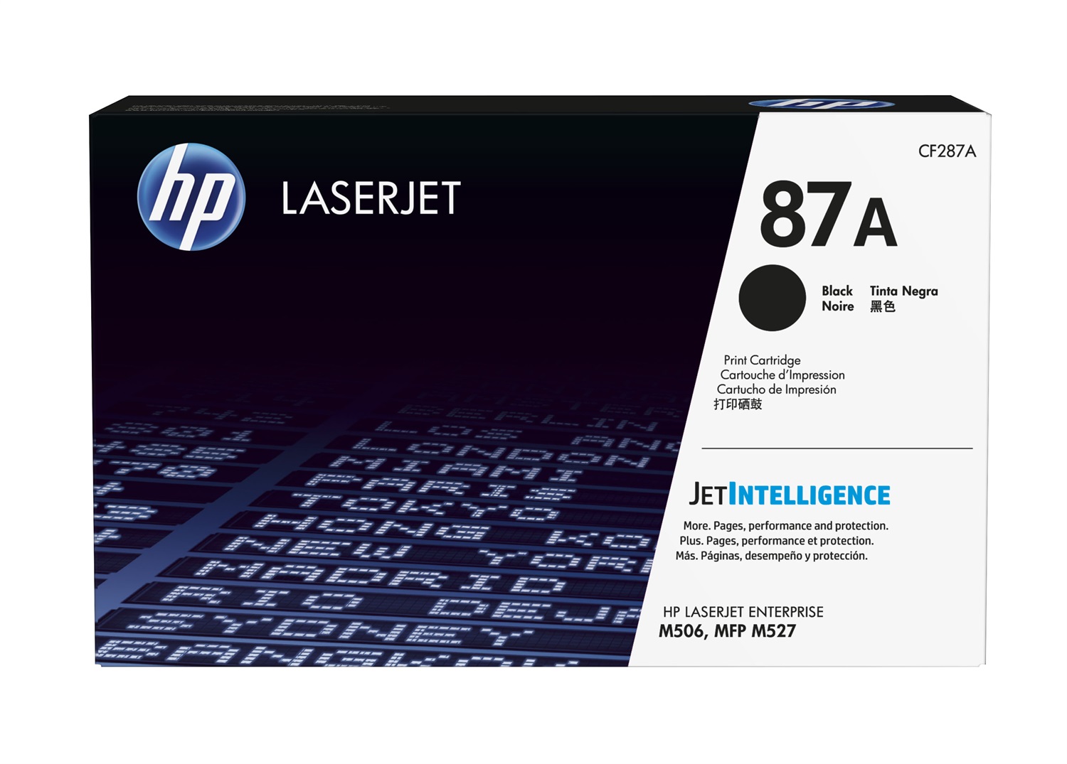 HP Toner Originale Nero 87A CF287A - Capacità 8550 Pagine, Compatibile con LaserJet Enterprise e Pro