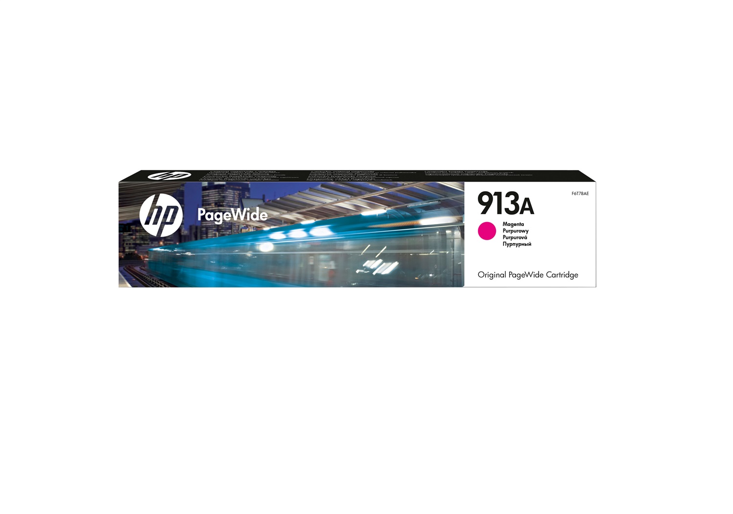 HP Cartuccia d'inchiostro Magenta F6T78AE 913A - 3000 Pagine, 37 ml, Inchiostro a base di pigmento, Compatibile con PageWide Pro