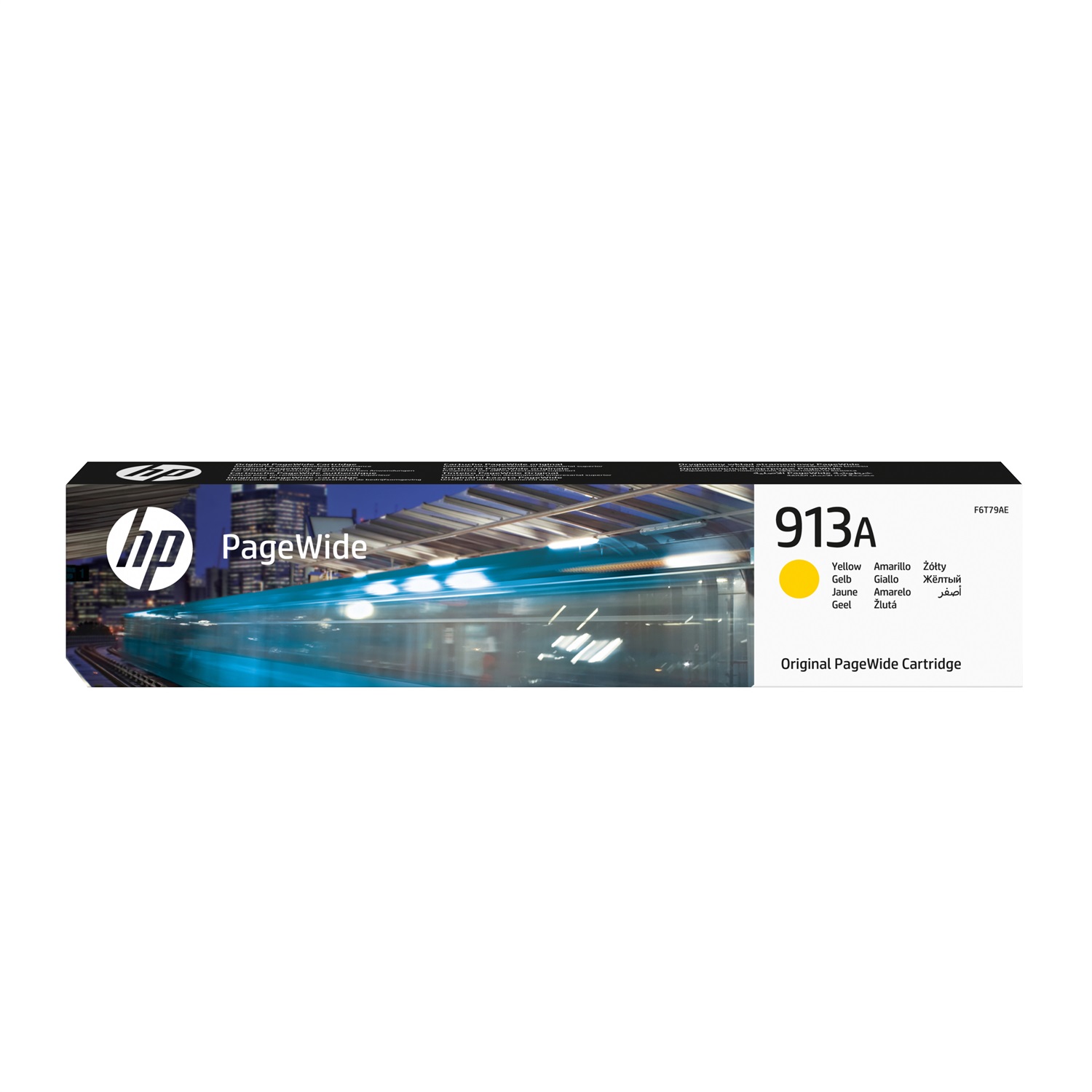 HP Cartuccia d'inchiostro Giallo Originale F6T79AE 913A - 3000 Pagine, 37 ml, Compatibile con PageWide Pro