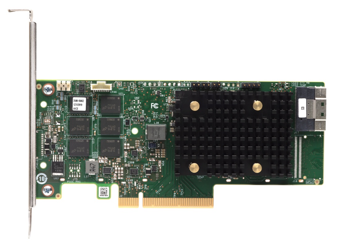 Lenovo 4Y37A09728 Controller RAID PCI Express x8 4.0 12 Gbit/s con Chipset Broadcom SAS3908, Supporto SAS e SATA, Livelli RAID 0,1,5,6,10,50,60,JBOD