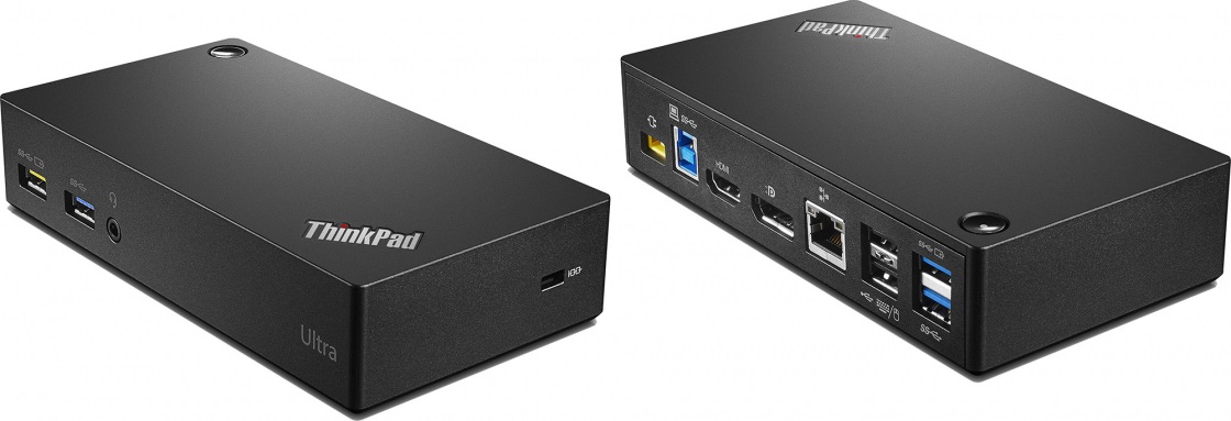 Lenovo ThinkPad USB 3.0 Ultra Dock Cablato - USB 3.2 Gen 1 (3.1 Gen 1) Type-A, Connessione cuffia 3,5 mm, Velocità Ethernet 10/100/1000 Mbit/s, Colore Nero