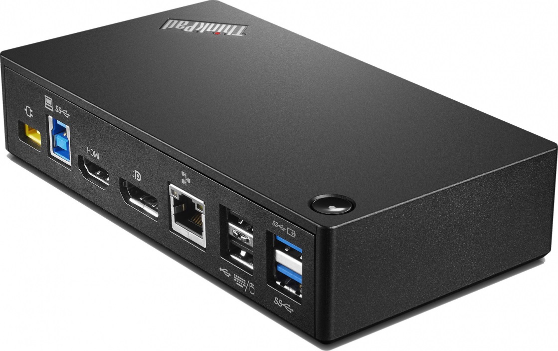Lenovo ThinkPad USB 3.0 Ultra Dock Cablato - USB 3.2 Gen 1 (3.1 Gen 1) Type-A, Connessione cuffia 3,5 mm, Velocità Ethernet 10/100/1000 Mbit/s, Colore Nero