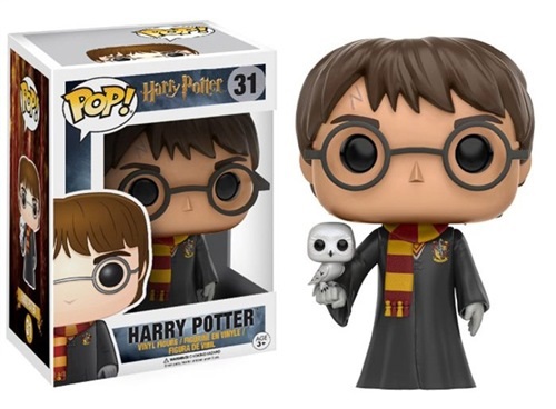 Funko Pop! Harry Potter con Edvige - Statuina in Vinile 9 cm, Design Chibi, Collezione 31