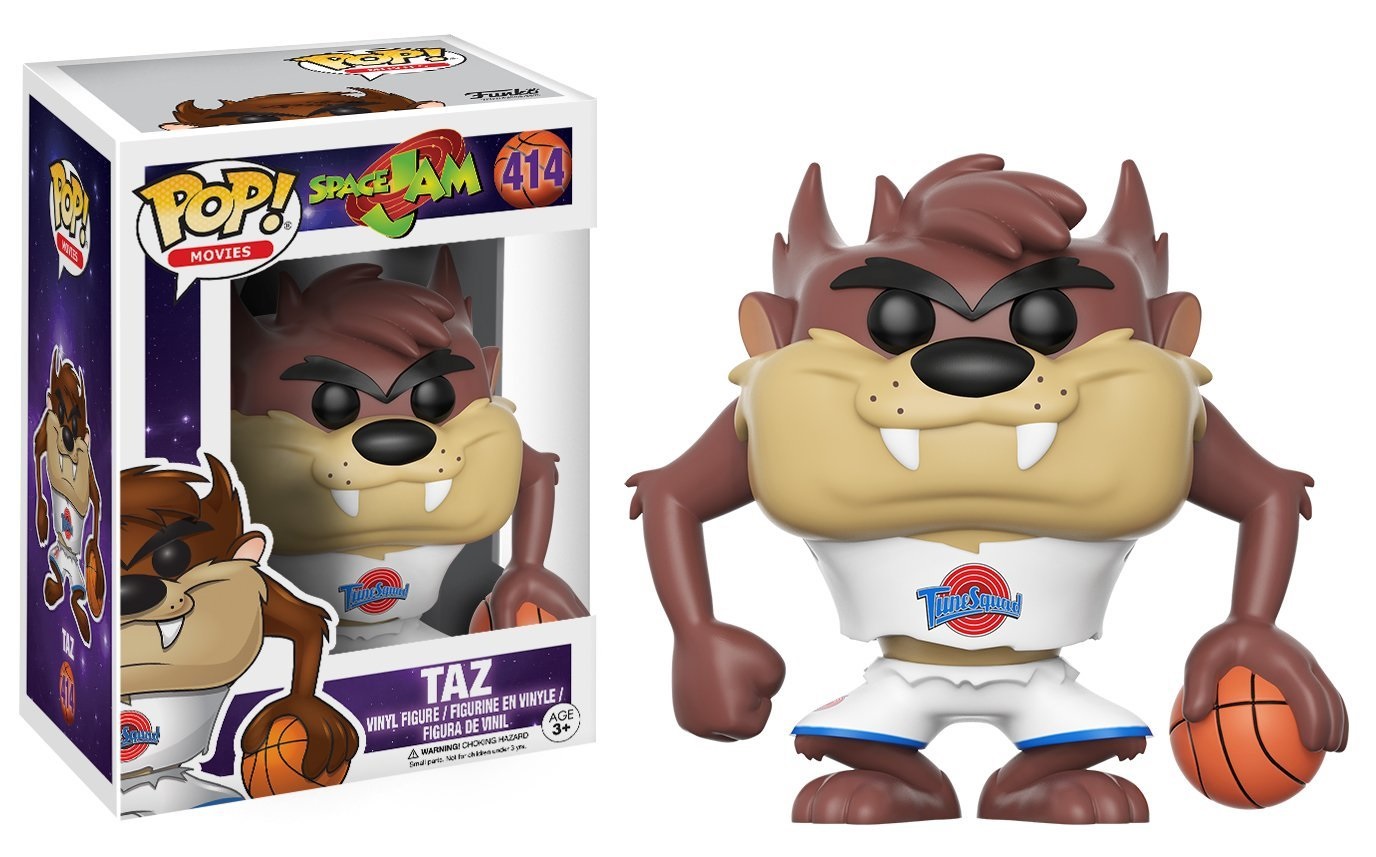 Funko Pop! Vinile Space Jam - Figura di Taz, 9,5 cm