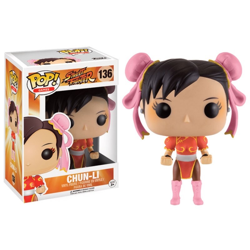FUNKO Pop! Games: Street Fighter - Chun-Li Red Outfit Figurina in Vinile, Multicolore, 10 cm
