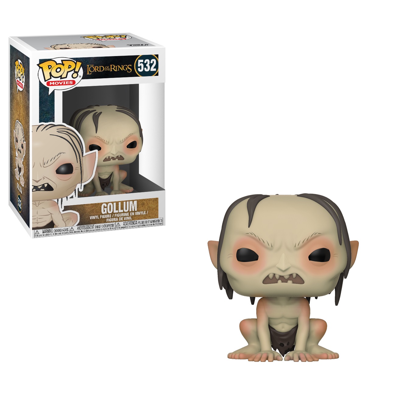 FUNKO Pop! Movies - The Lord of the Rings - Gollum - Figura in Vinile da Collezione - Eco-friendly PVC