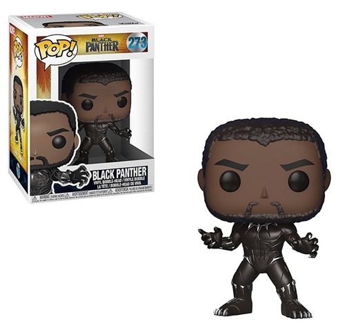 FUNKO Pop! Marvel: Black Panther - Figura in Vinile da Collezione, Chase Variant Disponibile, 10 cm