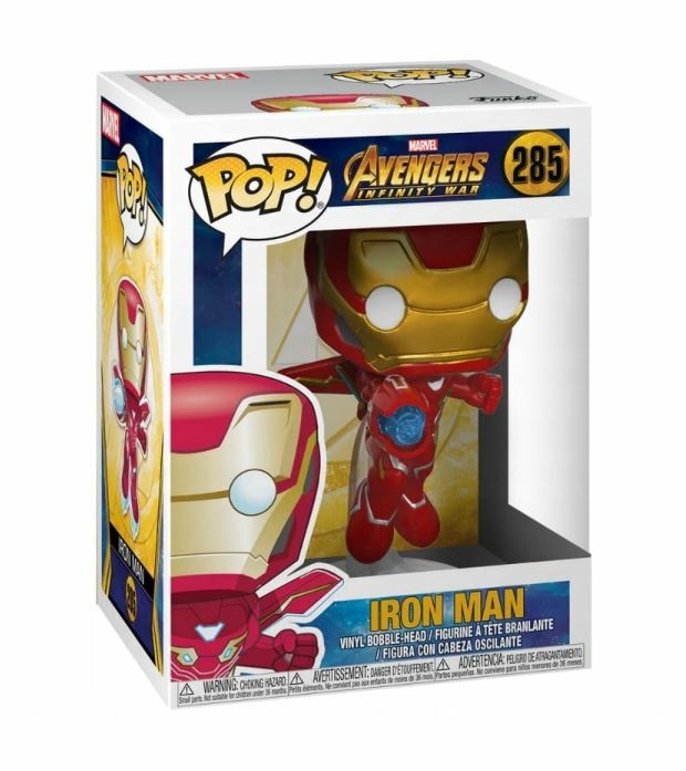 Funko Pop! Bobble Marvel Avengers Infinity War - Iron Man - Figura in Vinile da Collezione 9-10 cm