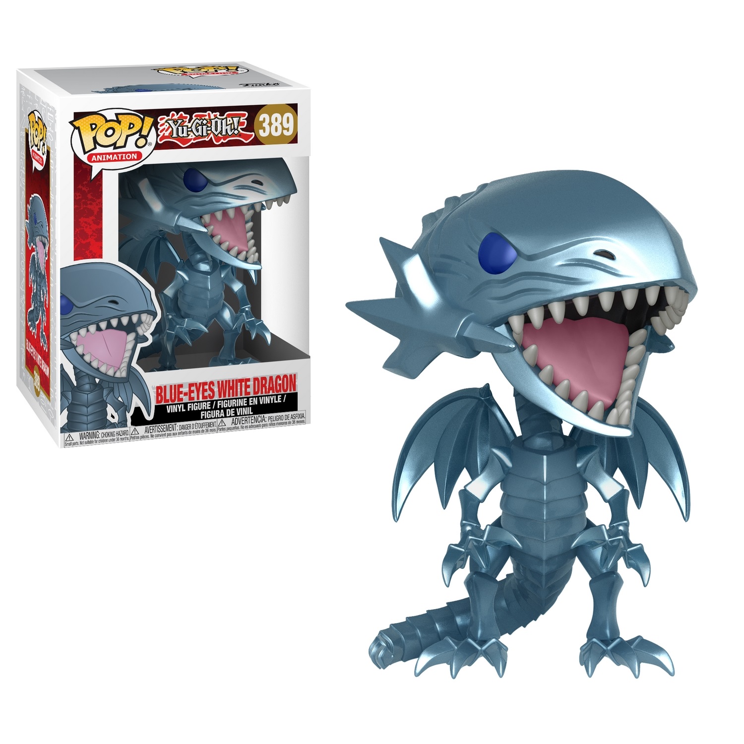 Funko Drago Bianco Occhi Blu - Figura in vinile Pop! da 10 cm in PVC
