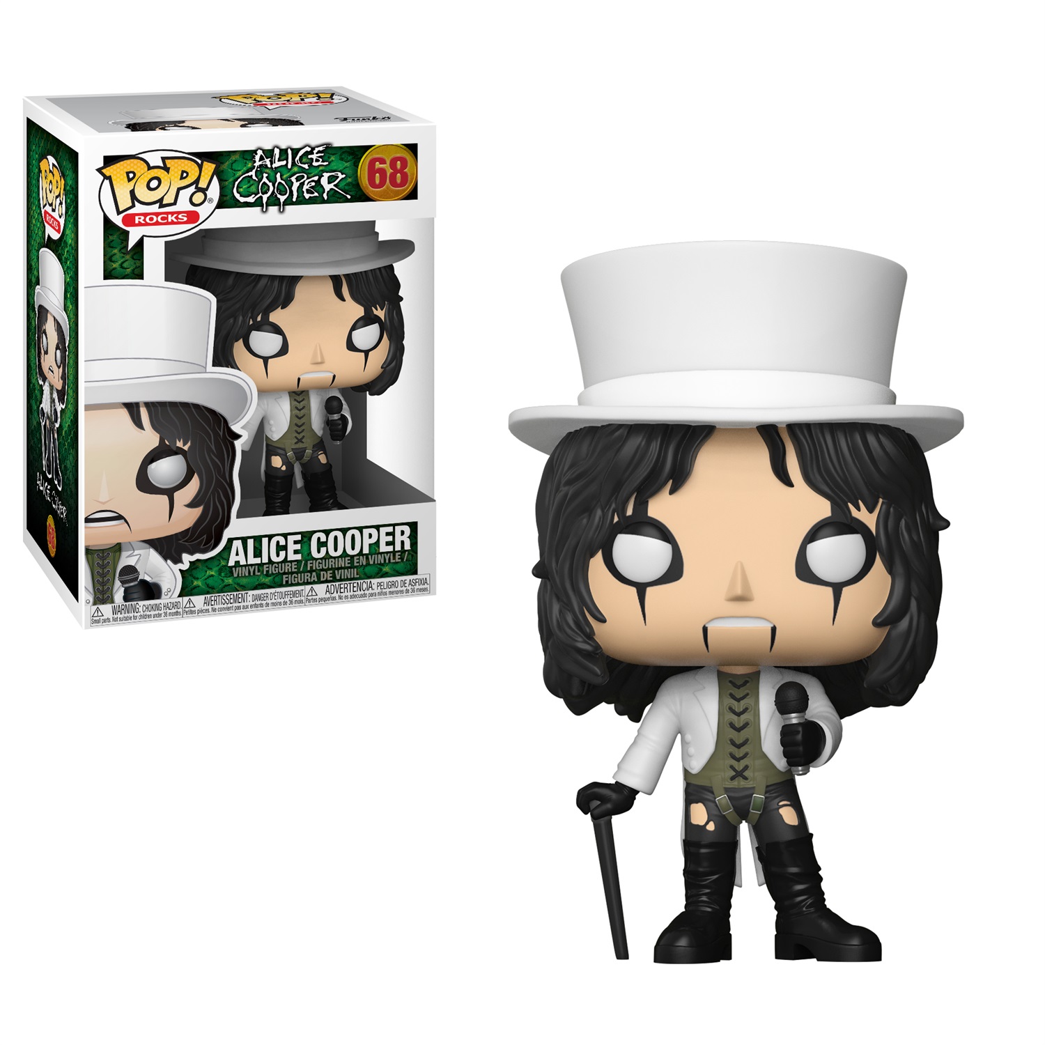 FUNKO Pop! Rocks: Alice Cooper - Figura in Vinile da Collezione per Bambini e Adulti, Merchandising Ufficiale