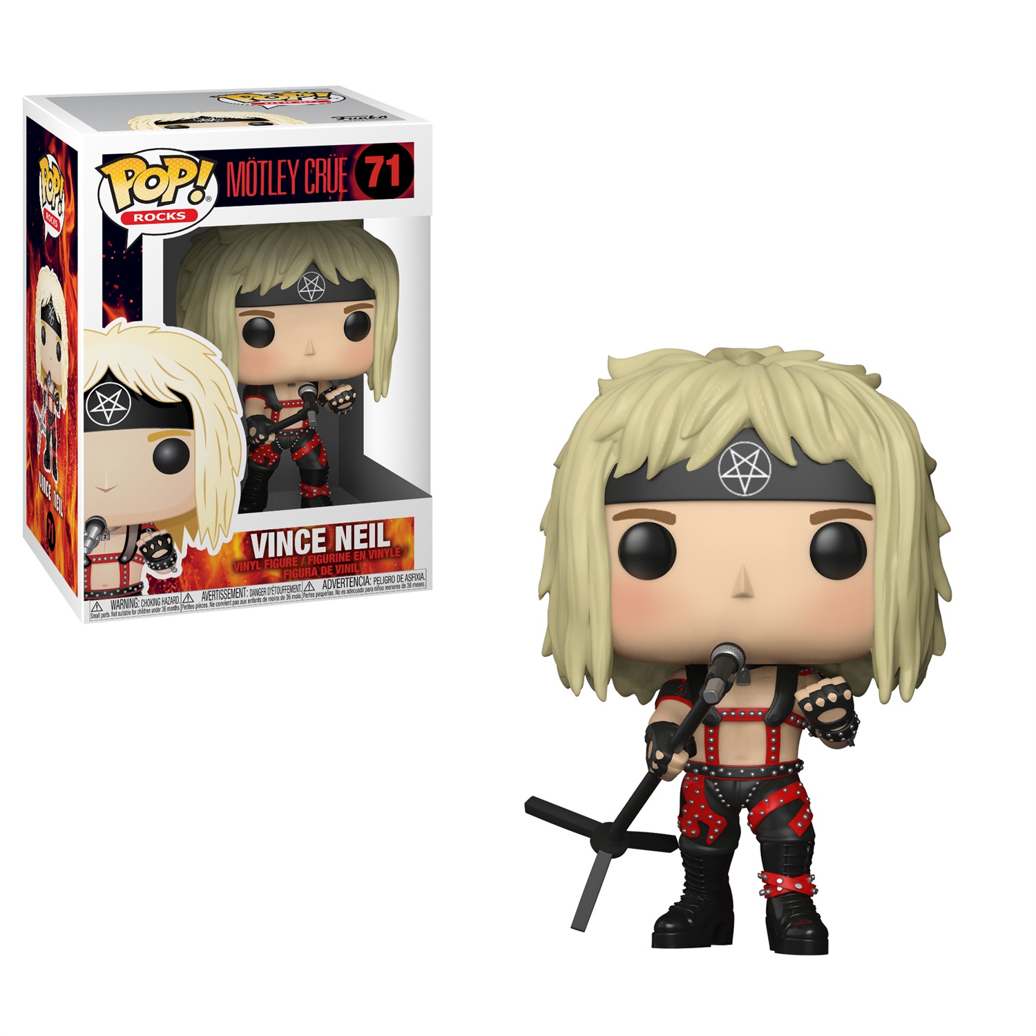 Funko POP Rocks: Vince Neil - Personaggio in Vinile Multicolore della Band Mötley Crüe
