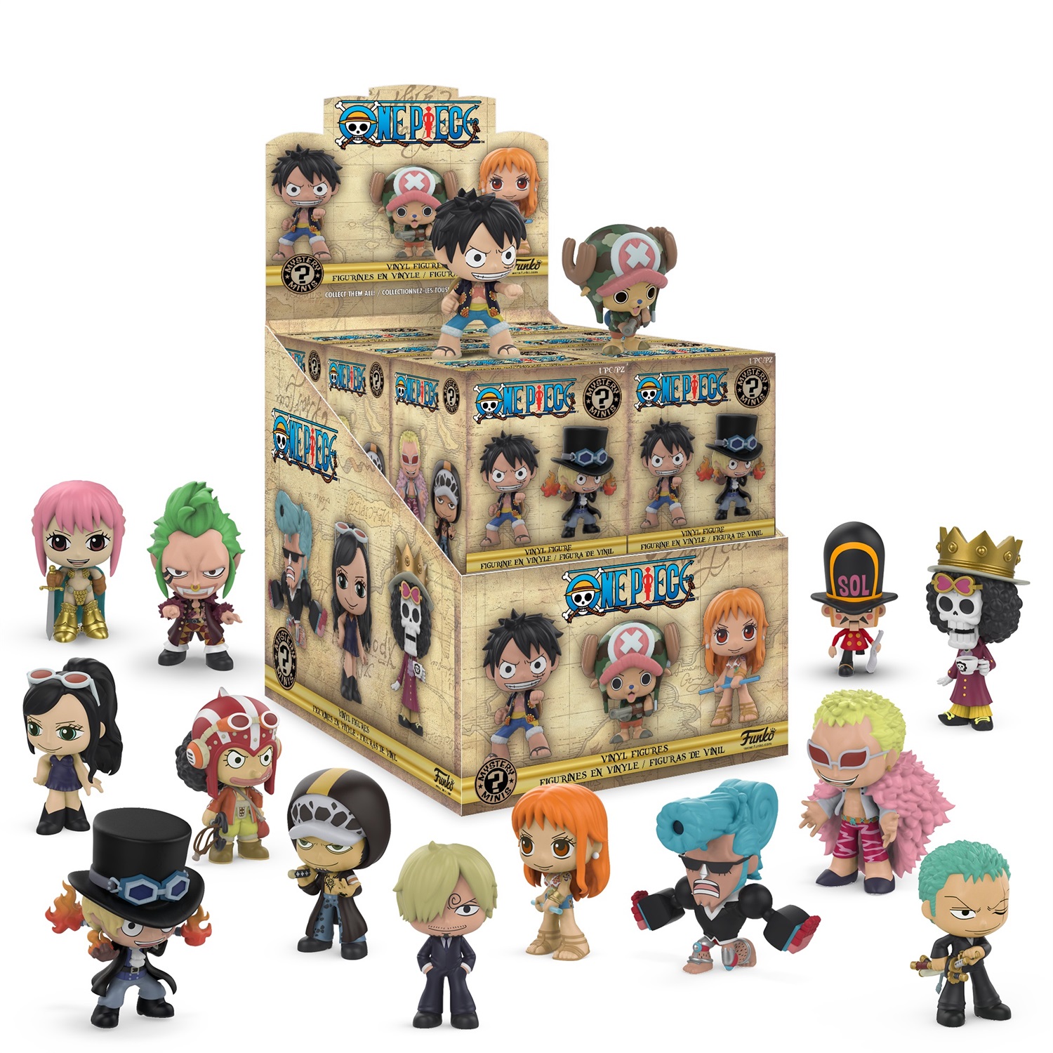 Funko Pop! Mini Sorpresa One Piece - Box Completo 12pz - Figura di Giocattoli