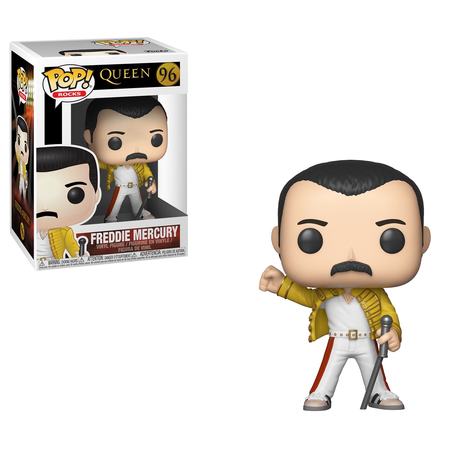 Funko Pop Rocks: Freddie Mercury - Queen - Figura in Vinile 9,5 cm da Collezione