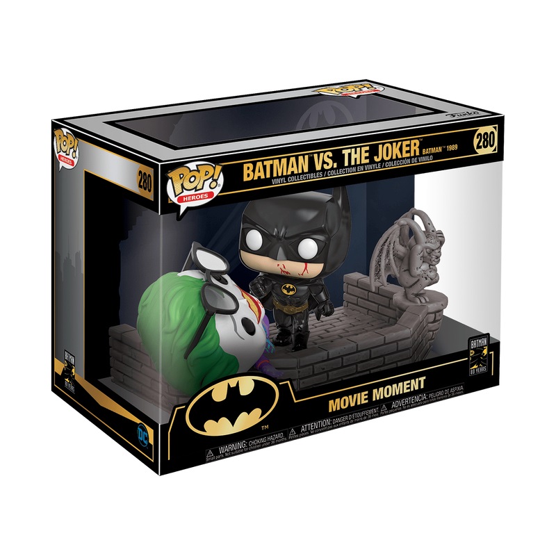 Funko Pop! Movie Moment: Batman 80th - Batman And Joker (1989) - Figura in Vinile da Collezione - 9 cm - Merchandising Ufficiale