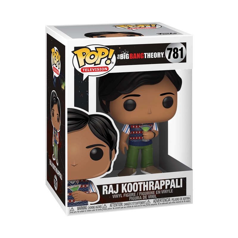 Funko Pop! TV: Figura in Vinile da Collezione di Raj Koothrappali - Big Bang Theory - Merchandising Ufficiale - Ideale per Collezionisti e Regali