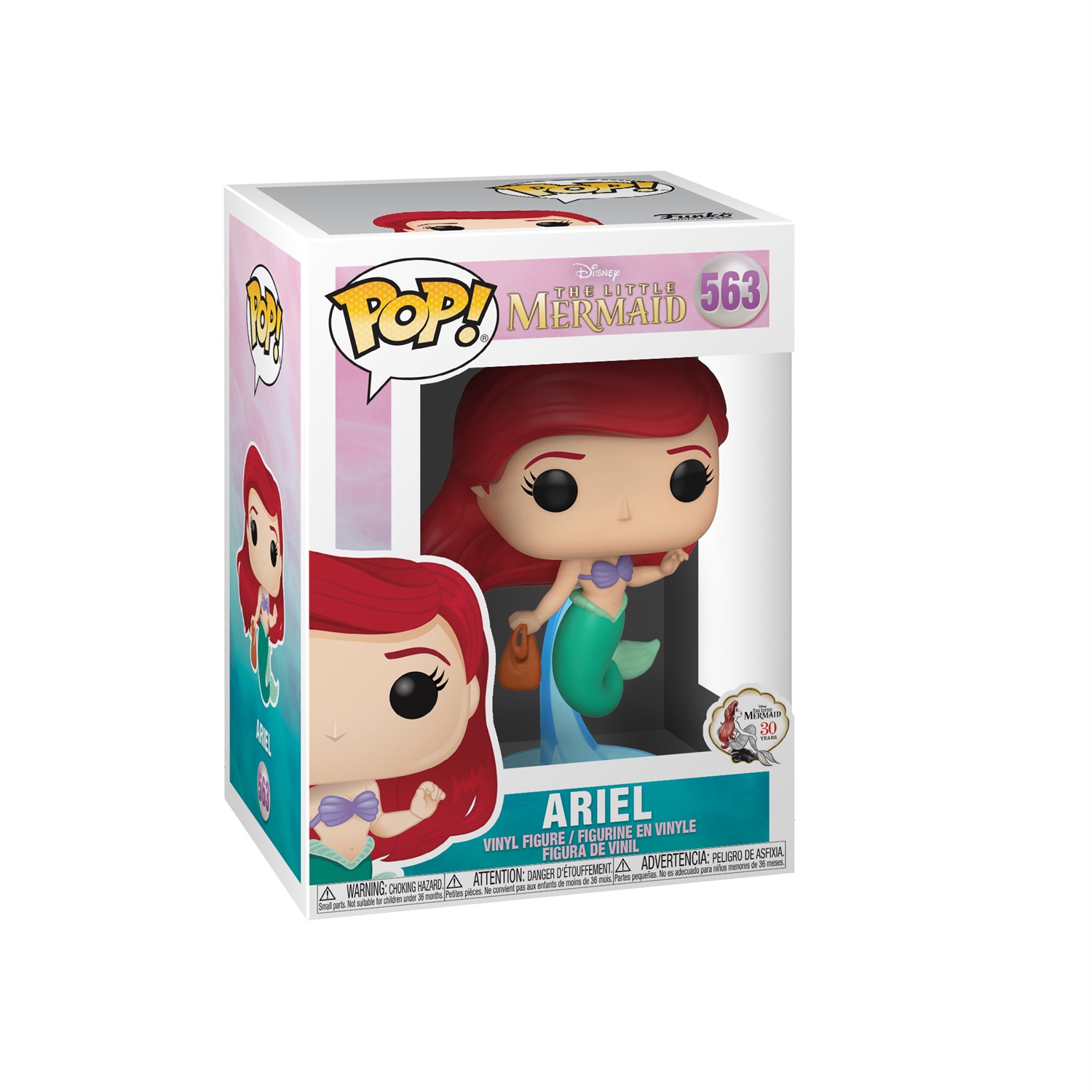 Funko Pop! Disney: Little Mermaid - Ariel con Borsa - Figura in Vinile da Collezione - Altezza 9,5 cm - Idea Regalo per Collezionisti