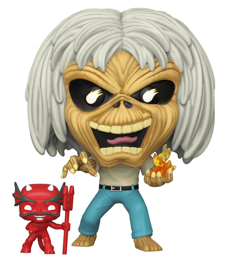 Funko Pop! Rocks: Iron Maiden - Number of The Beast - Skeleton Eddie - Figura in Vinile da Collezione - Merchandising Ufficiale
