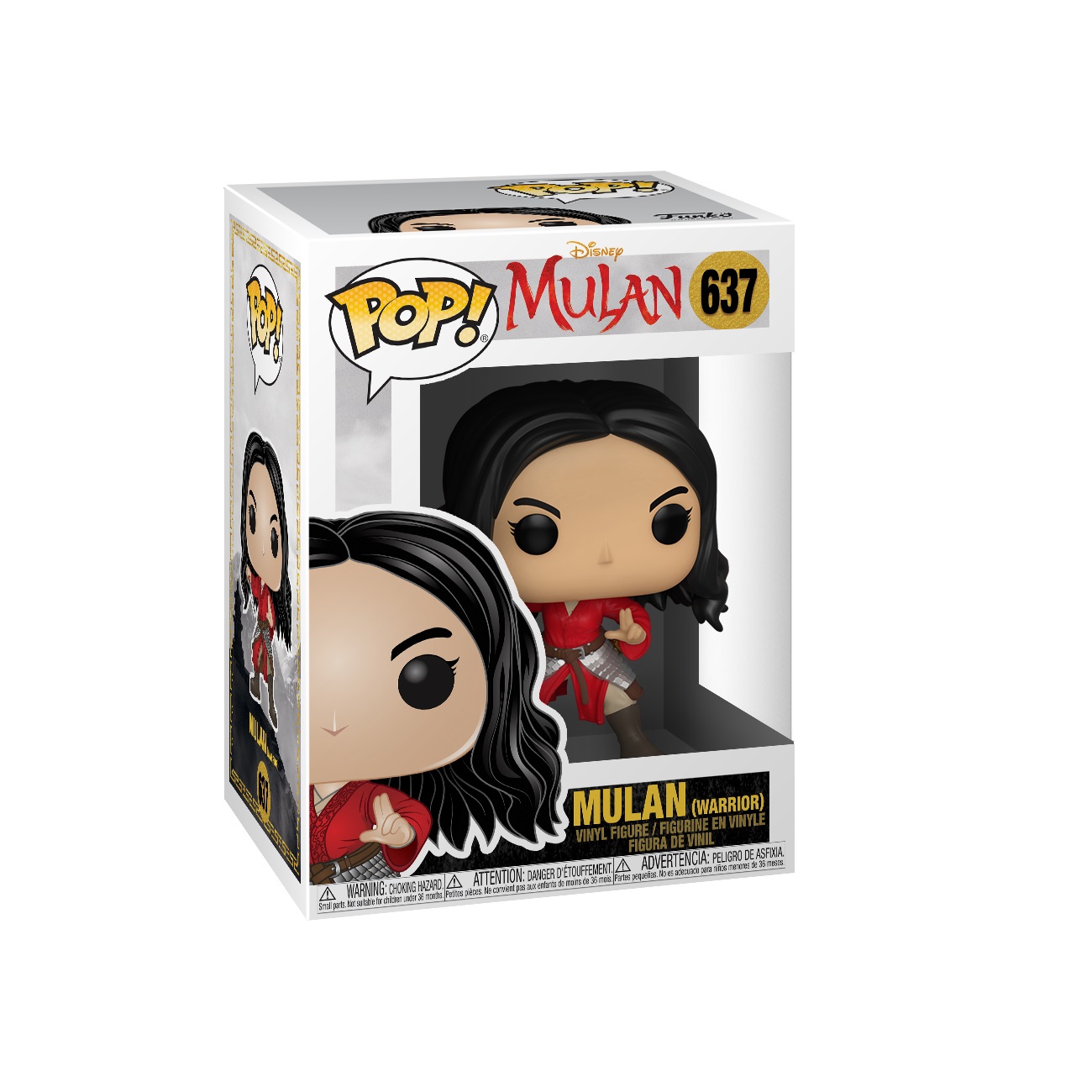 Funko Pop! Disney - Mulan Warrior Mulan, figura in vinile alta 9.5 cm