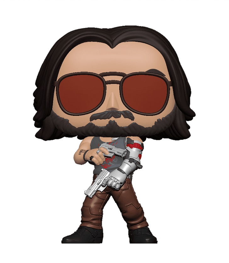FUNKO Pop! Games: Cyberpunk 2077 - Johnny Silverhand 2, Statuina in Vinile Alta 9 cm con Scatola Trasparente