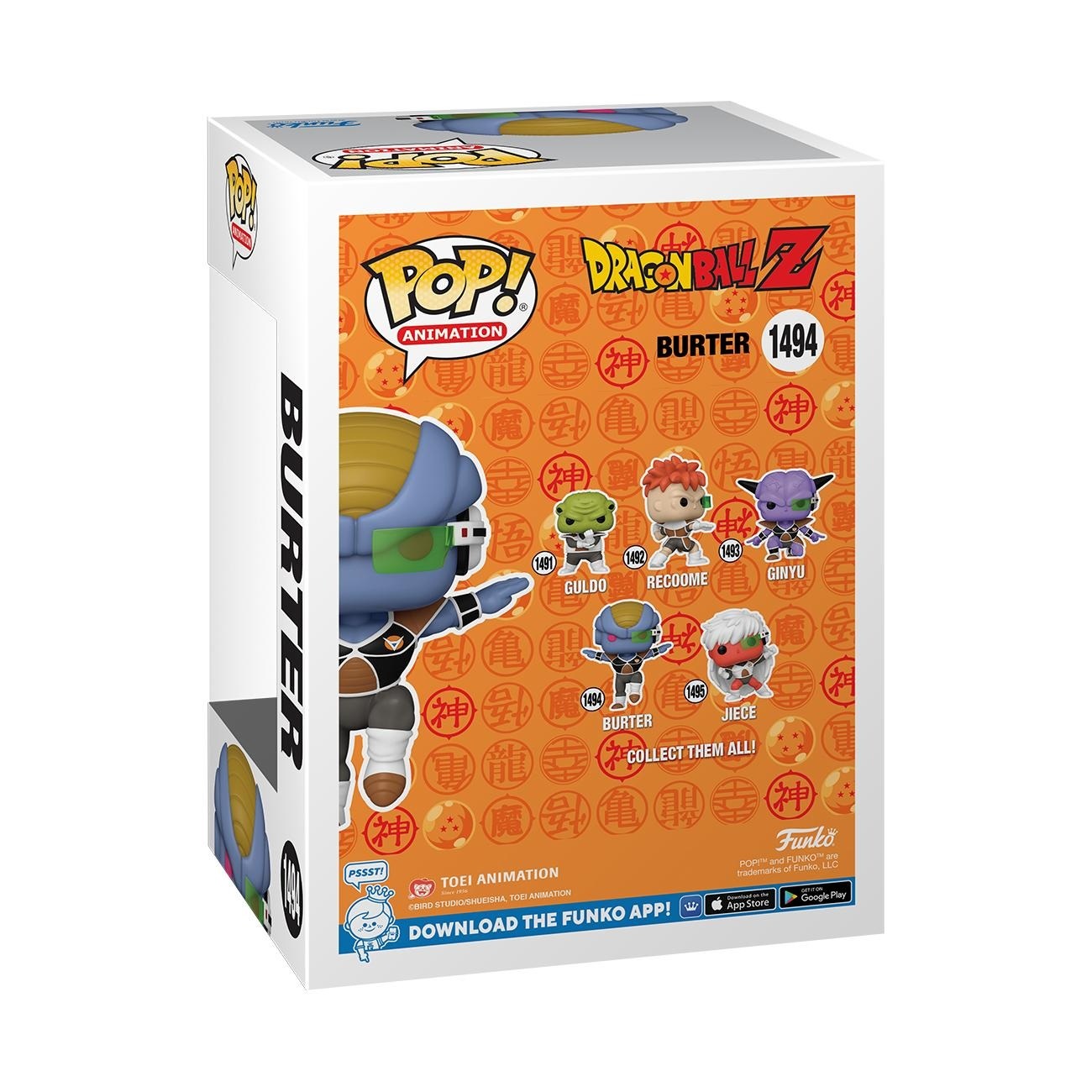 Funko POP! Animation: Dragon Ball Z - Burter - Figura in Vinile da Collezione per Collezionisti e Anime Fans