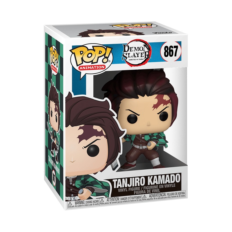 Funko Pop! Animation: Demon Slayer - Tanjiro Kamado - Figura in Vinile da Collezione - Altezza 9,5 cm - Merchandising Ufficiale