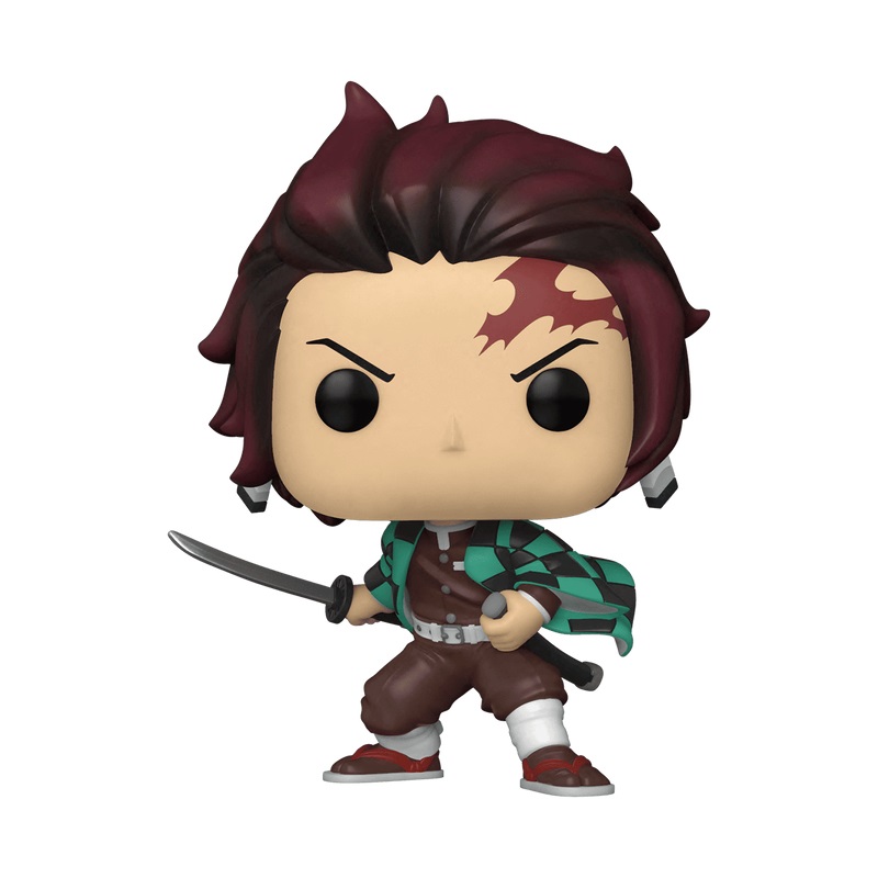 Funko Pop! Animation: Demon Slayer - Tanjiro Kamado - Figura in Vinile da Collezione - Altezza 9,5 cm - Merchandising Ufficiale