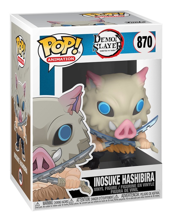 Funko Pop! Animation: Demon Slayer - Inosuke Hashibira - Figura in Vinile da Collezione - Altezza 9,5 cm - Merchandising Ufficiale per Anime Fans