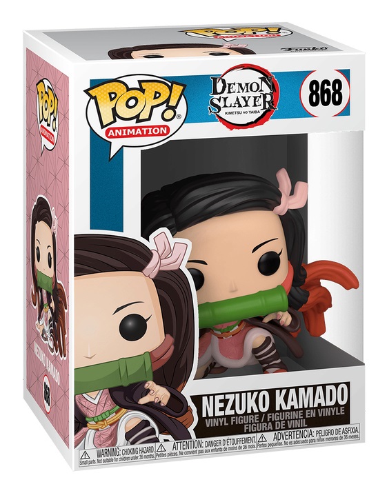Funko Pop! Animation: Nezuko Kamado - Figura in Vinile da Collezione 9,5 cm - Demon Slayer - Merchandising Ufficiale
