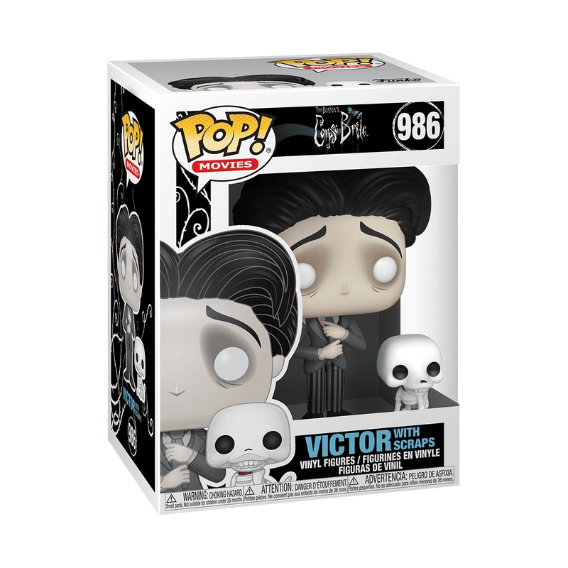 Funko Pop! Movies - Victor Van Dort con Scraps - Figura in Vinile da Collezione - The Corpse Bride