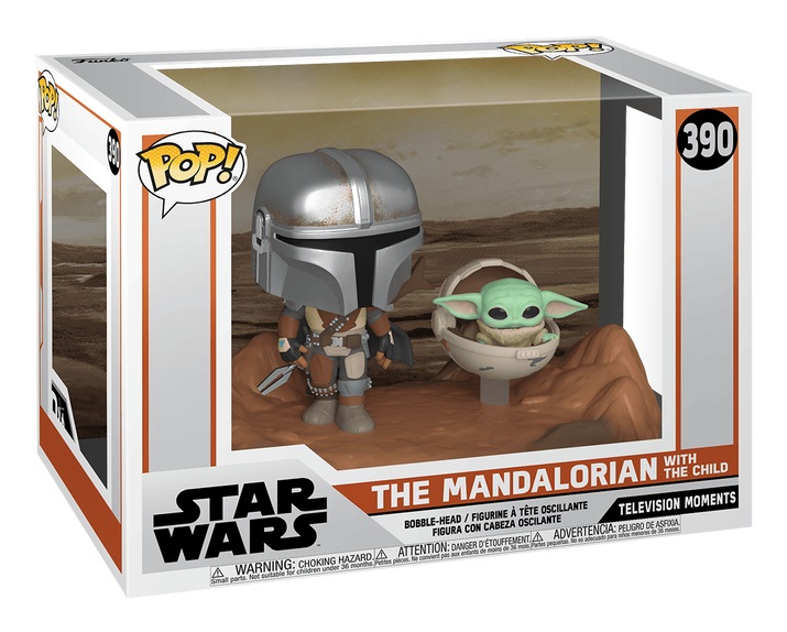 Funko Pop! Moment: Star Wars - The Mandalorian e Grogu (The Child, Baby Yoda) - Figura in Vinile da Collezione - Idea Regalo - Merchandising Ufficiale