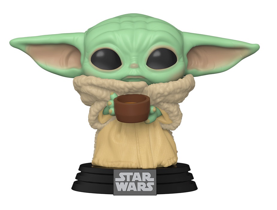 Funko POP! Star Wars: The Mandalorian - Grogu (The Child, Baby Yoda) con Ciotola - Figura in Vinile da Collezione - Merchandising Ufficiale