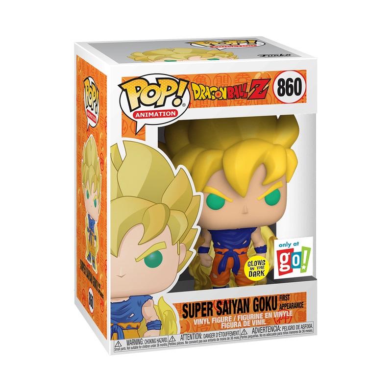 Funko Pop! Super Saiyan Goku - Dragon Ball Z - 9cm - Edizione Speciale con Finitura Lucida e Glows in the Dark