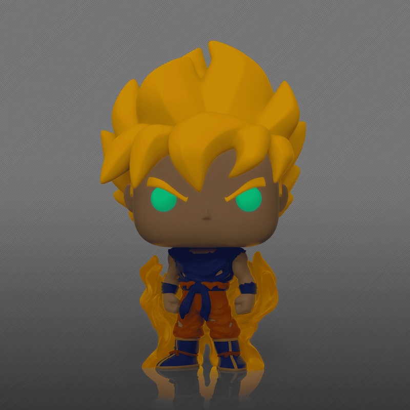 Funko Pop! Super Saiyan Goku - Dragon Ball Z - 9cm - Edizione Speciale con Finitura Lucida e Glows in the Dark