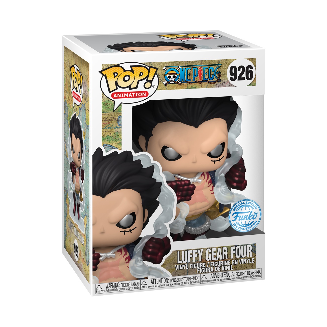 Funko Pop! Animation Luffy Gear 4 - Figura in Vinile Metallica da Collezione - Altezza 9 cm - One Piece