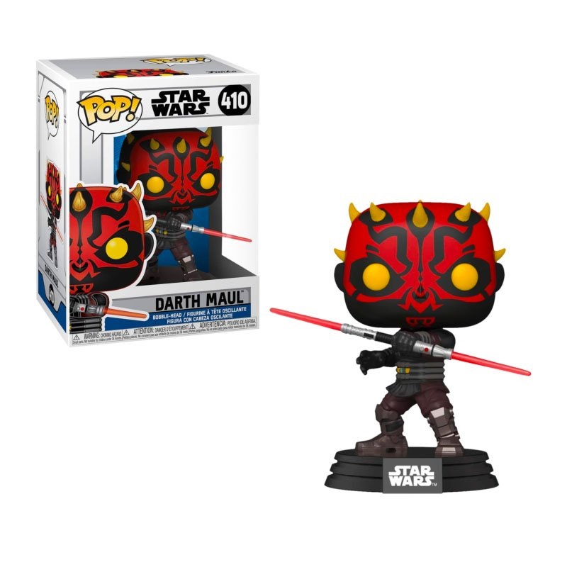 Funko Pop! Star Wars: Clone Wars - Darth Maul #410 - Figura in Vinile da Collezione, Altezza 9 cm, Merchandising Ufficiale