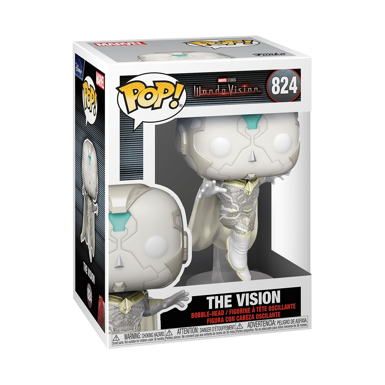 Funko Pop! Marvel: WandaVision - The Vision - Figura in Vinile da Collezione per Collezionisti e Fan della TV