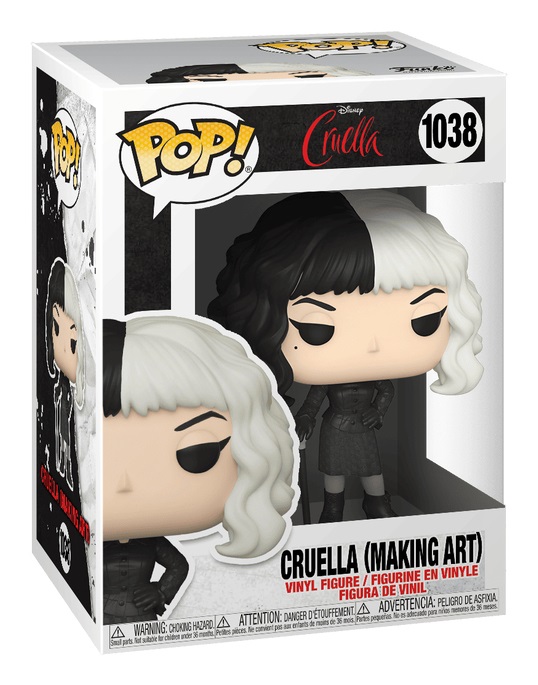Funko Pop! Disney: Cruella De Vil in Checkered Black - Figura in Vinile da Collezione, Altezza 9,5 cm, Idea Regalo