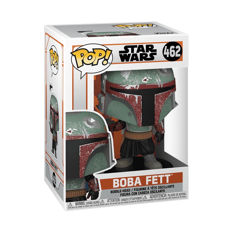 FUNKO POP! Star Wars: The Mandalorian - Boba Fett (Bobble-Head) 54524 - Figura in Vinile da Collezione