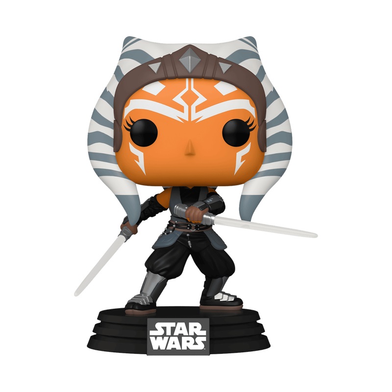 Funko Pop! Star Wars: The Mandalorian - Ahsoka Tano con Spade - Figura in Vinile da Collezione - Altezza 9 cm - Merchandising Ufficiale
