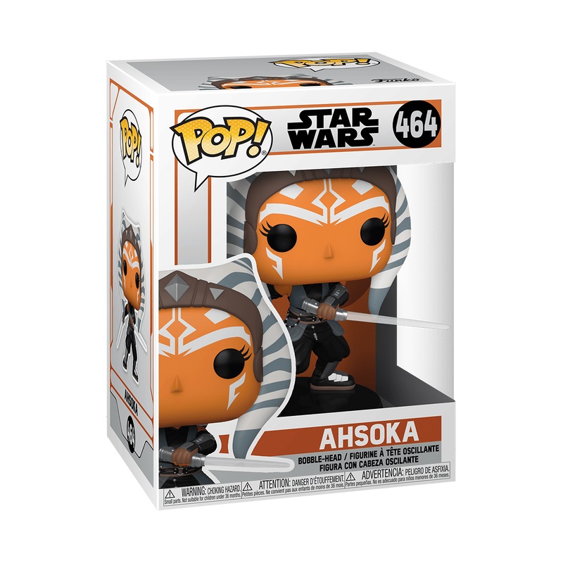 Funko Pop! Star Wars: The Mandalorian - Ahsoka Tano con Spade - Figura in Vinile da Collezione - Altezza 9 cm - Merchandising Ufficiale