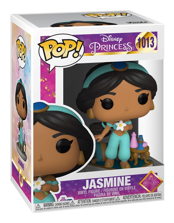Funko Pop! Disney - Statuetta in Vinile della Principessa Jasmine, Altezza 9,5 cm