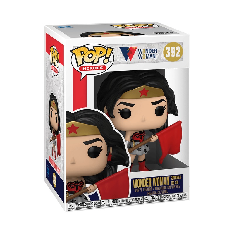 Funko Pop! Wonder Woman 80° Anniversario - Superman: Red Son - Figura in Vinile da Collezione - Altezza 9,5 cm - Merchandising Ufficiale