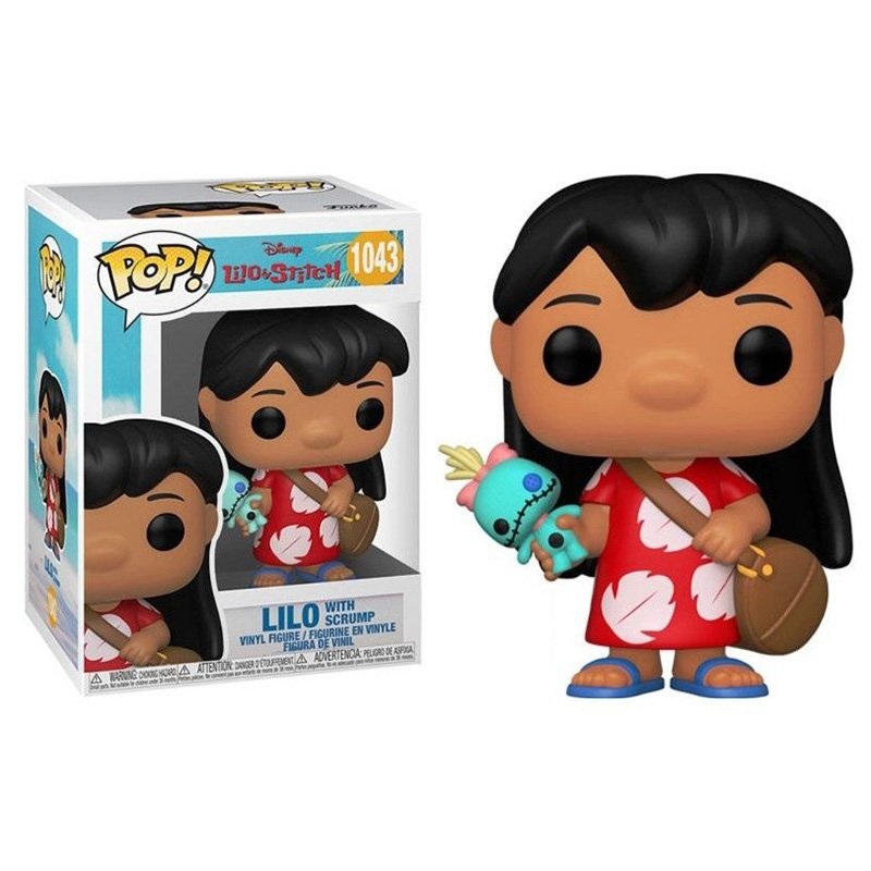 Funko Pop! Lilo & Stitch - Figura in Vinile Lilo con Scrump - Altezza 9,5 cm - Oggetto da Collezione