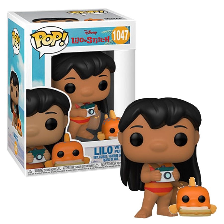 Funko POP! Lilo & Stitch - Lilo con Pudge - Figura in Vinile da Collezione - Altezza 9,5 cm - Idea Regalo