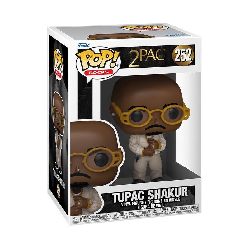 Funko Pop! Rocks: Tupac Shakur - Loyal To The Game - Figura in Vinile da Collezione per Collezionisti e Fan della Musica