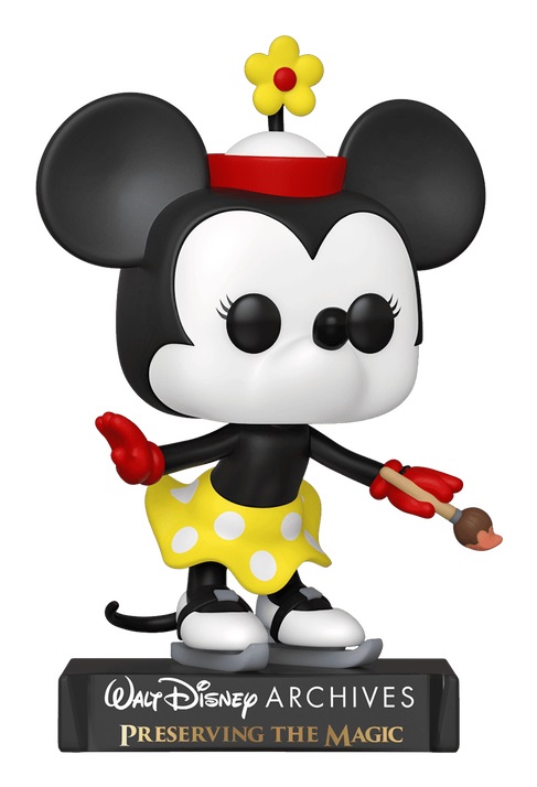 Funko Pop! Disney: Minnie Mouse - Minnie On Ice (1935) - Figura in Vinile da Collezione - Altezza 10 cm - Merchandising Ufficiale