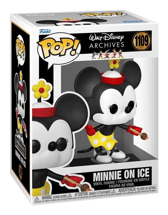 Funko Pop! Disney: Minnie Mouse - Minnie On Ice (1935) - Figura in Vinile da Collezione - Altezza 10 cm - Merchandising Ufficiale
