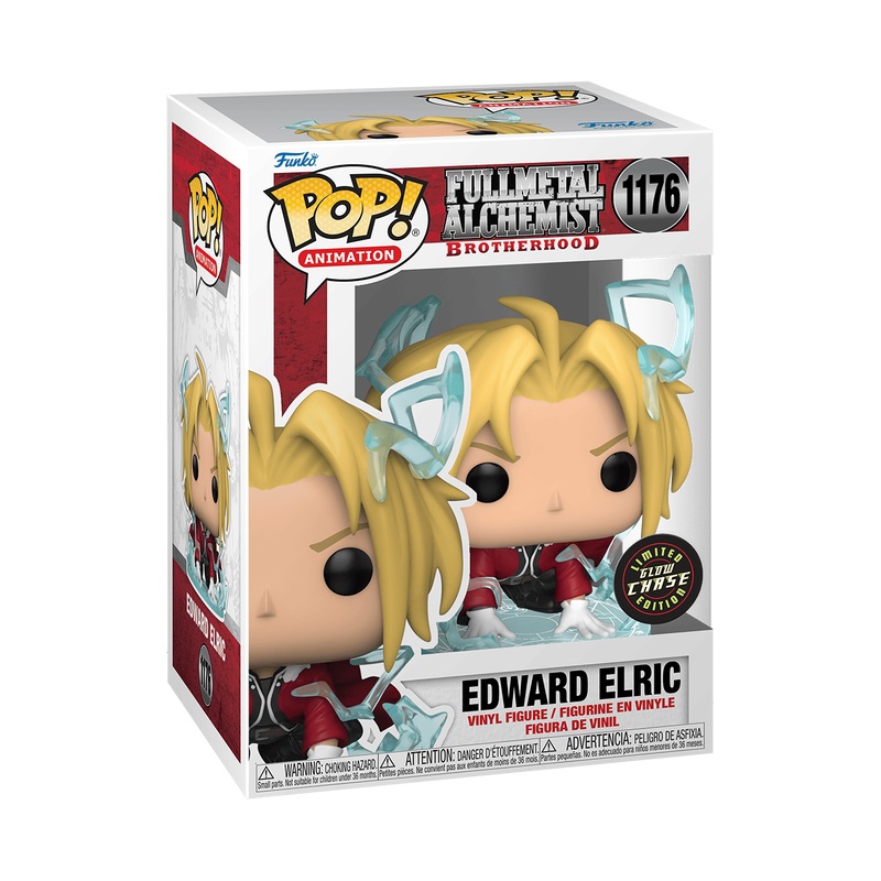 Funko Pop! Animation: Fullmetal Alchemist - Edward Elric - Glow in The Dark - Figura in Vinile da Collezione con Odds per Chase Variant
